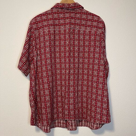 Vintage Pooh Disney Jerry Leigh Gingham Embroidered Button Down Shirt Size 26W/2 - Picture 9 of 10